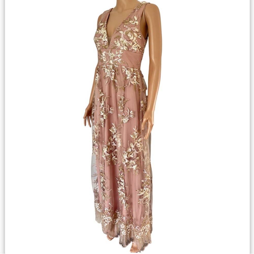 Azazie Blush Mark Romantic Adventure Embroidery
Tulle Maxi Dress - Picture 8 of 13